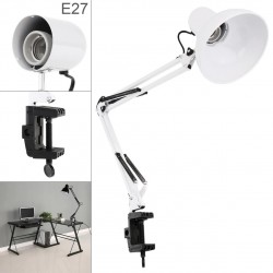 Белая настольная лампа с длинной рукоятью на зажиме к столу ___KRY385/644 (108)