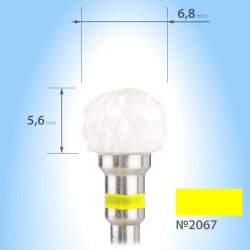 Керамічна фреза 3\32 Large Ball (XF) №107yellow/2067 ___KRY047/062 (2067)